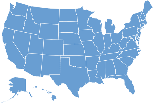 united states map